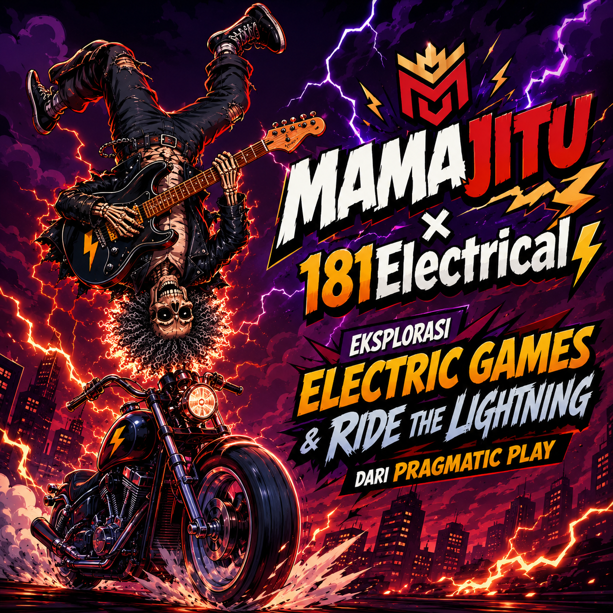 Banner Ride the Lightning — Pragmatic Play × MAMAJITU × 181Electrical
